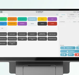 Imprion POS display of fast sales behind the counter
