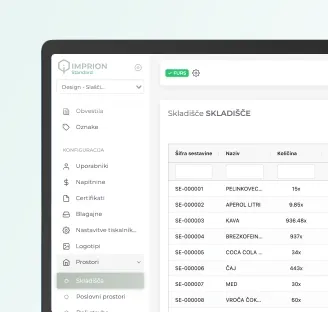 Imprion POS inventory display