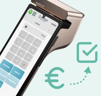 Amount for card payment at the Besteron terminal