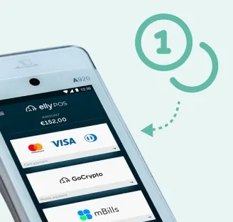 The amount automatically sent to the EllyPOS payment terminal