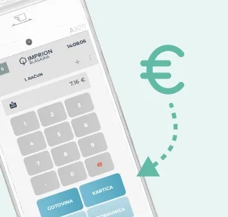 The cash register sends the amount to the EllyPOS terminal