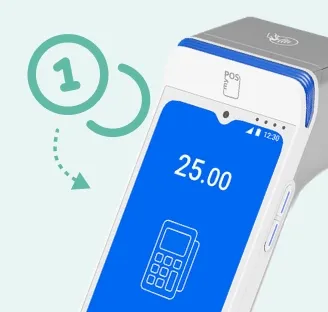 The amount automatically sent to the myPOS payment terminal