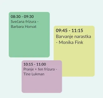 Appointment recorded in the Timelee calendar