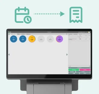 Venuo reservation confirmation at the cashier