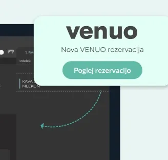 Venuo reservation displayed in Imprion POS