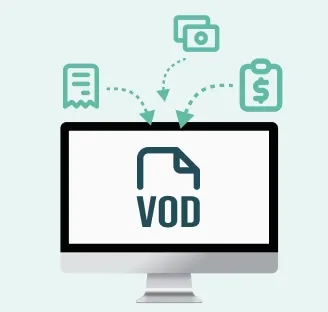VOD file ready for import into accounting