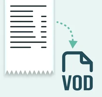 Issued invoice ready for VOD export