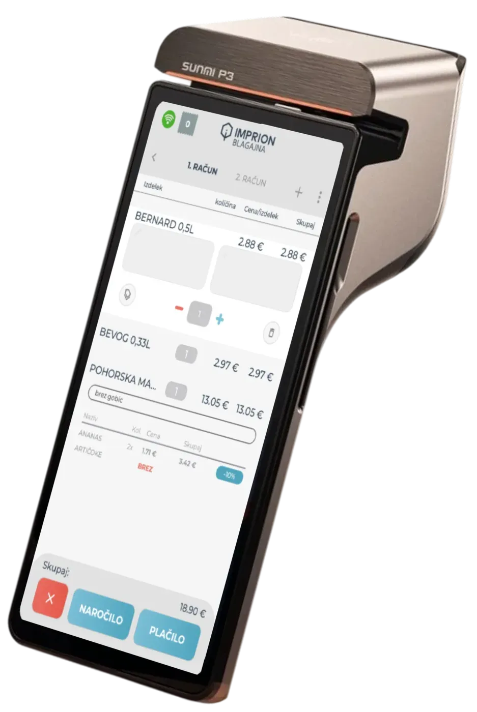 Mobile cash register