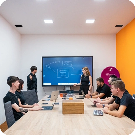 IT TEAM team in the office in Maribor