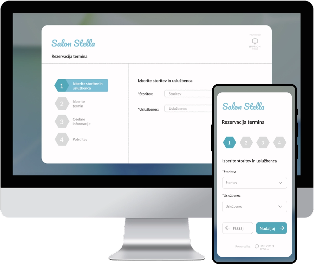 Online ordering of appointments in Timelee