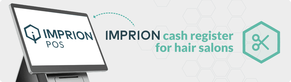 Fiscal cash register for a hair salon: Imprion POS solution