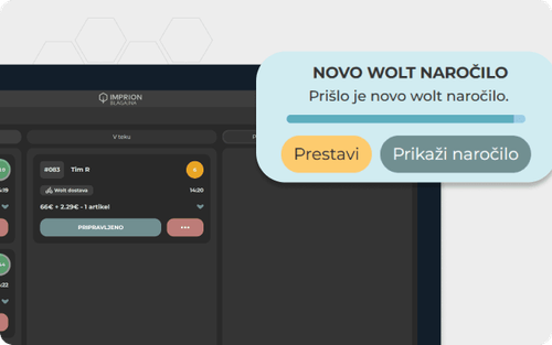 NOVOST: Wolt popolnoma integriran v Imprion blagajno! NOVOST: Wolt popolnoma integriran v Imprion blagajno!